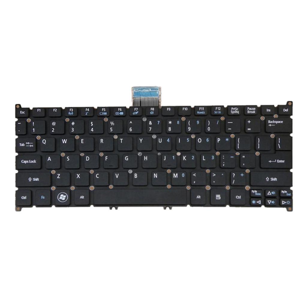 Laptop Keyboard US for S3-951 S5-391 V5-171 with Frosted keycap Black