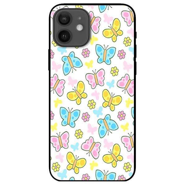 Ốp lưng dành cho iPhone 12 Mini - iPhone 12 - iPhone 12 Pro - iPhone 12 Pro Max - Bướm Vàng Xanh