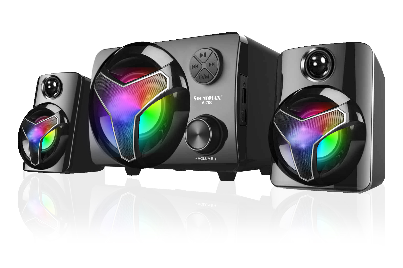Loa SoundMax A-700 LED RGB - Hàng chính hãng