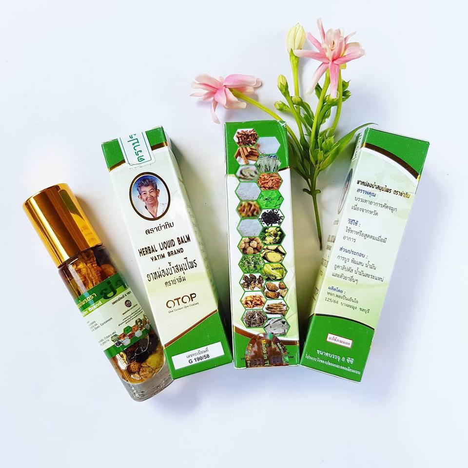 Dầu Lăn Thảo Dược 22 Vị Thái Lan Chai 8ml