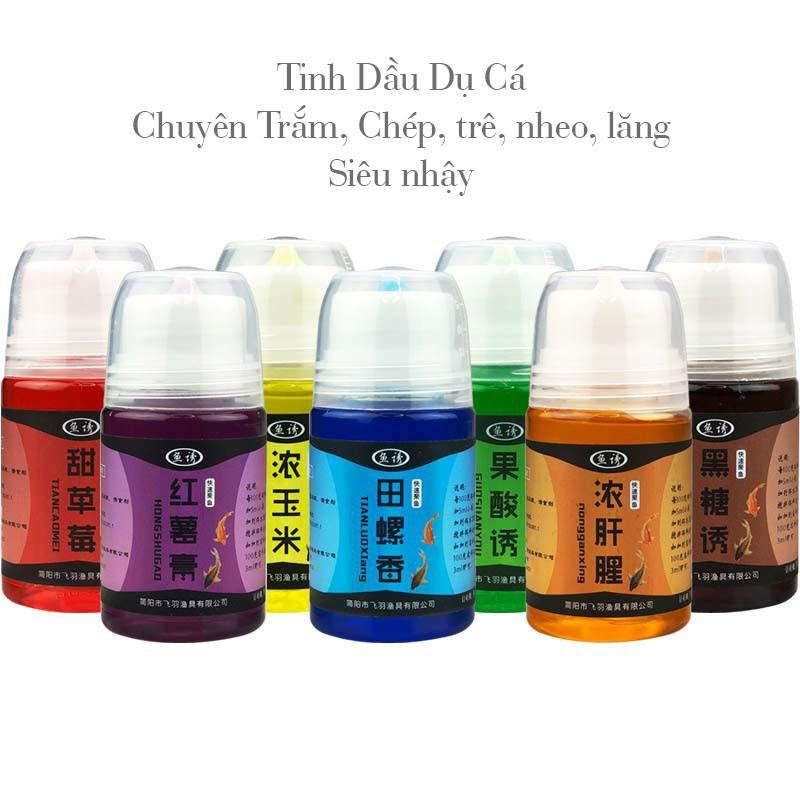 Tinh dầu Dụ cá - mồi dụ cá trôi, trắm, chép, trê, nheo, lăng siêu nhậy