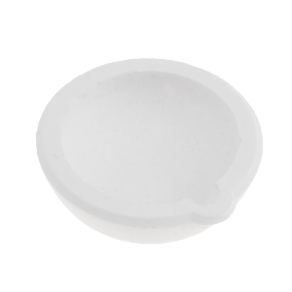 5xQuartz Silica Melting Crucible Dish Pot Cup for Gold Silver 100g 4.5x1.7cm