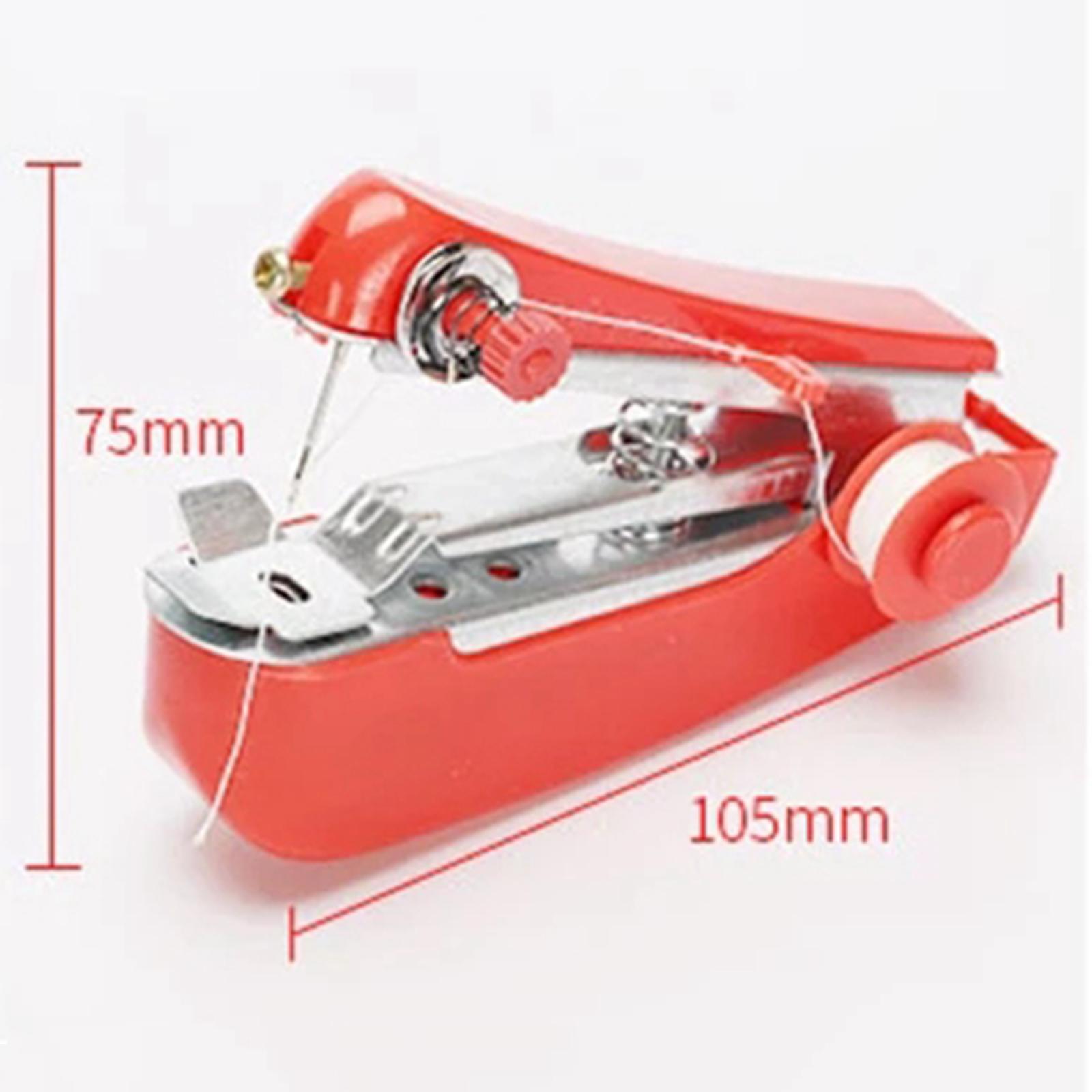 Portable Sewing Machine Desktop Mini Sewing Machines Small Tailor Handy Stitch for Fabric Curtains Kids Cloth Cordless Household Tool Beginners Adults