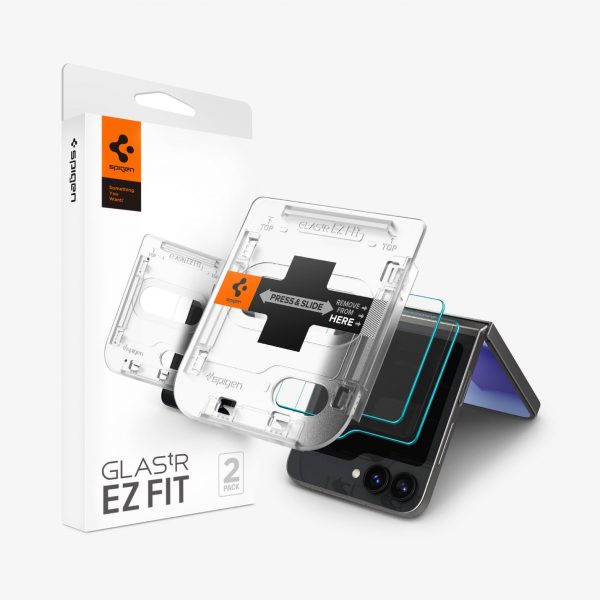 Dán cường lực Spigen Glas.tR EZ Fit Transparency cho Samsung Galaxy Z Flip 6 - Hàng chính hãng