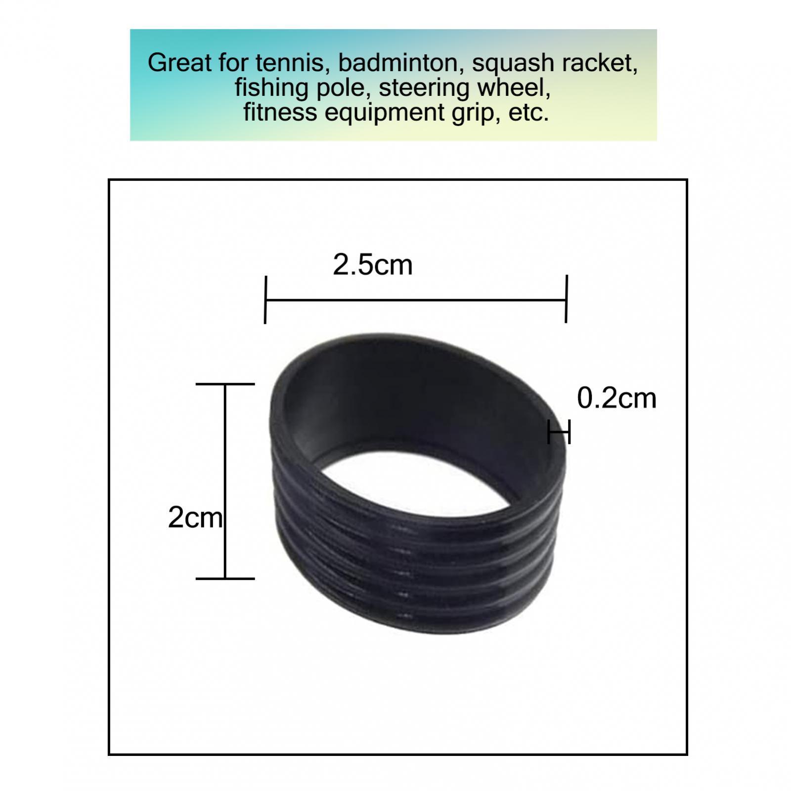 2x5 Tennis Racket Grip Packs Sweat Absorbing Badminton Grip Band Black