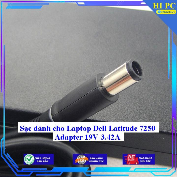 Sạc dành cho Laptop Dell Latitude 7250 Adapter 19V-3.42A - Kèm Dây nguồn - Hàng Nhập Khẩu