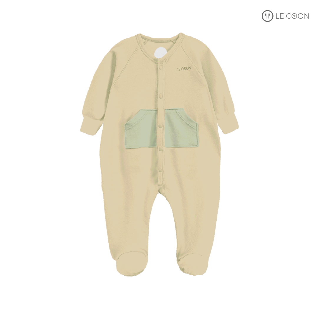 LE COON | Bodysuit Liền Tất Túi Bụng | COMFY | 0 tháng-12 tháng