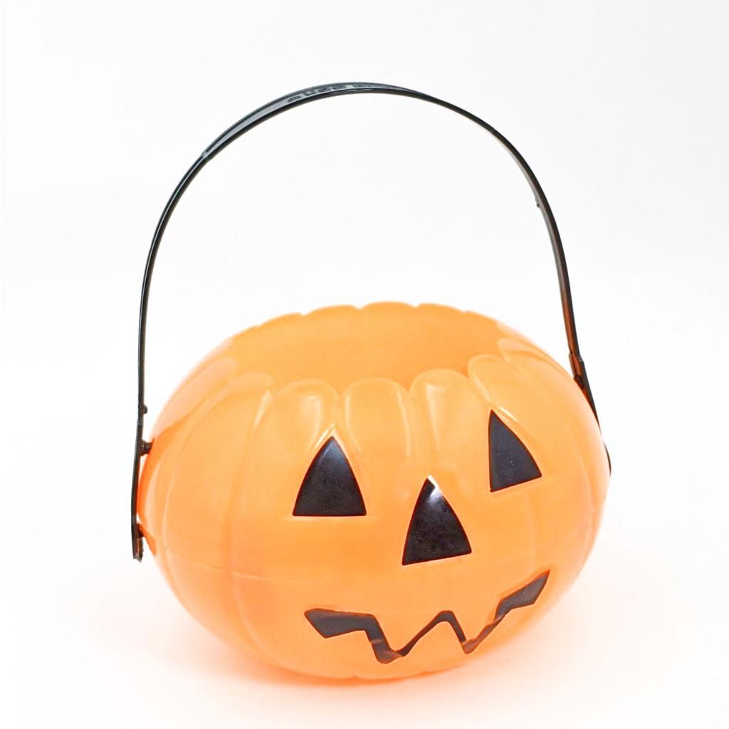 Giỏ bí ngô đựng kẹo Halloween - Giỏ bí ngô trang trí Halloween