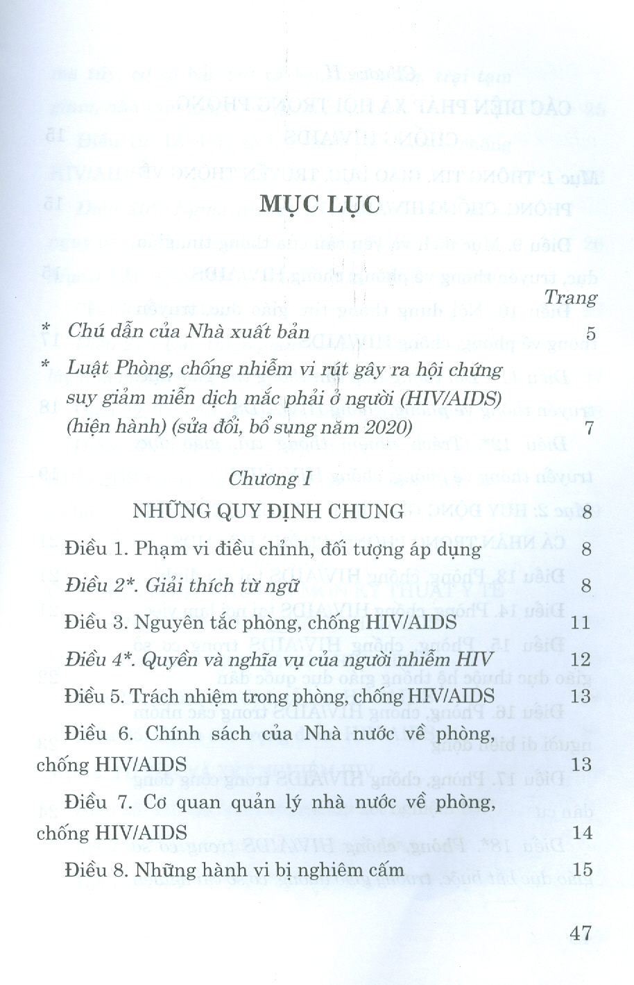 Sách Luật Phòng Chống Vi Rút Gây Ra Hội Chứng Suy Giảm Miễn Dịch Mắc Phải Ở Người
