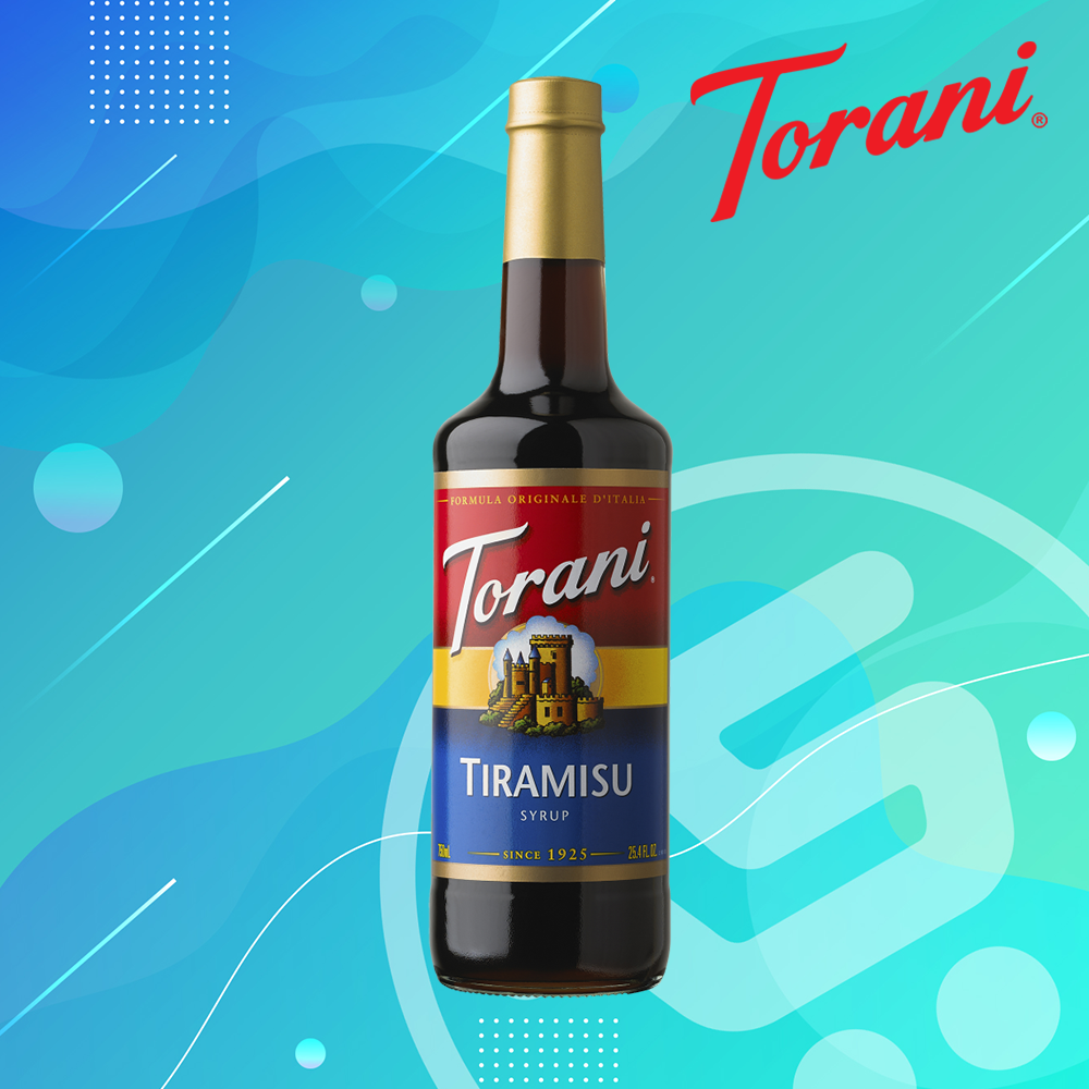 Siro Pha Chế Vị Bánh Tiramisu Torani Classic Tiramisu Syrup 750ml Mỹ - Hàng Chính Hãng