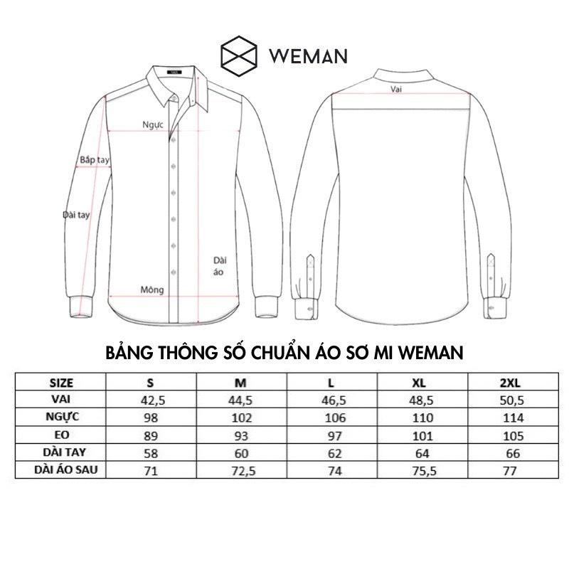 Áo Sơ Mi Sọc Nam, Áo Sơ Mi Nam Kẻ Sọc Xanh Cổ Cutaway Sang Trọng, Chất Liệu Cao Cấp Mịn Mát Thấm Hút Mồ Hôi WEMAN - KS02