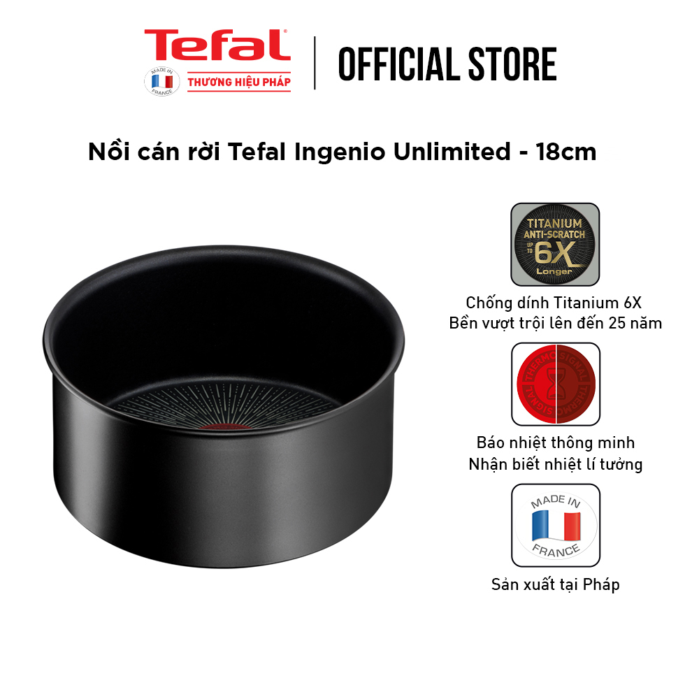 Nồi cán rời Tefal Ingenio Unlimited 18cm - Hàng chính hãng