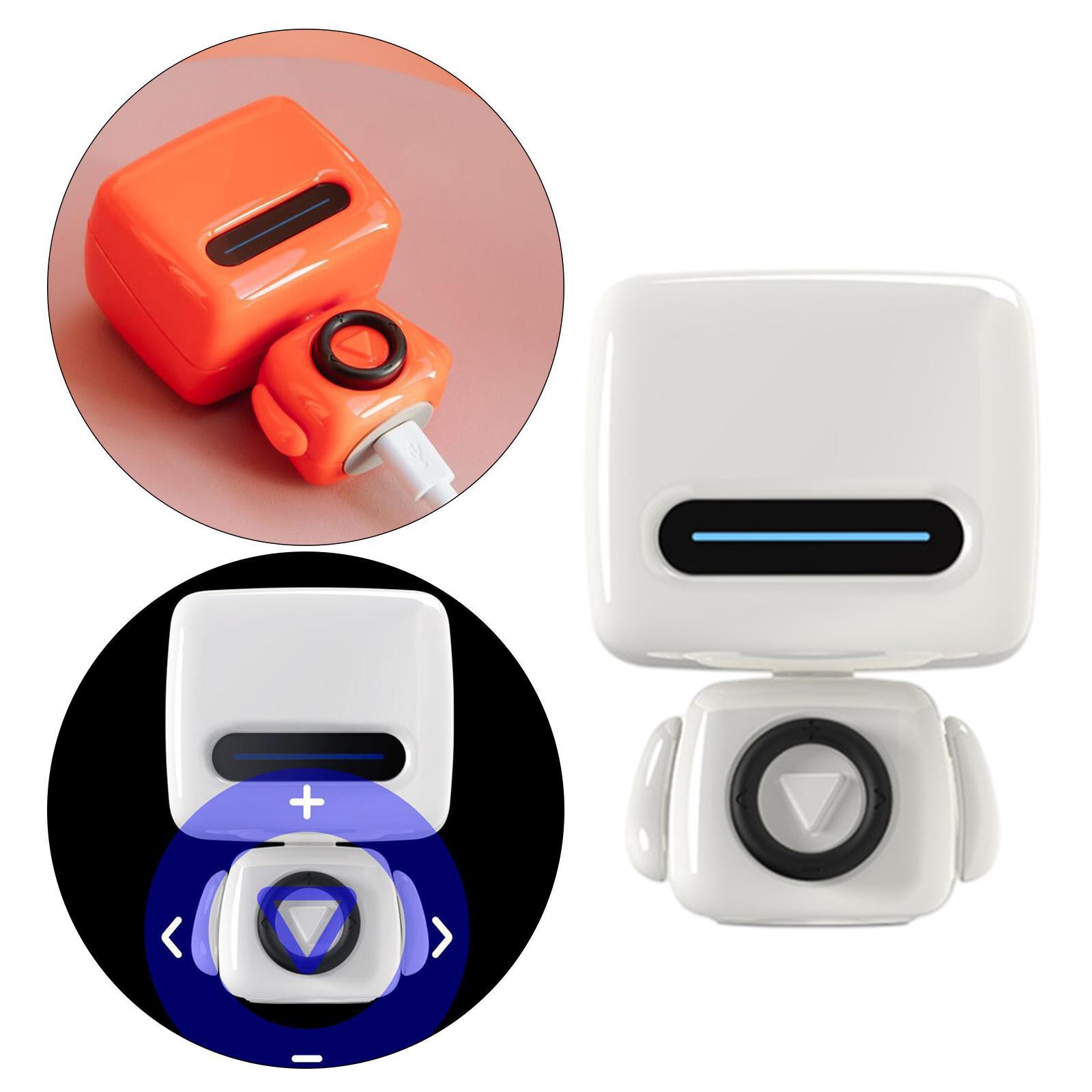 Mini Robot Wireless Bluetooth 5.0 Speaker for Music Phone, Easy to Carry - White