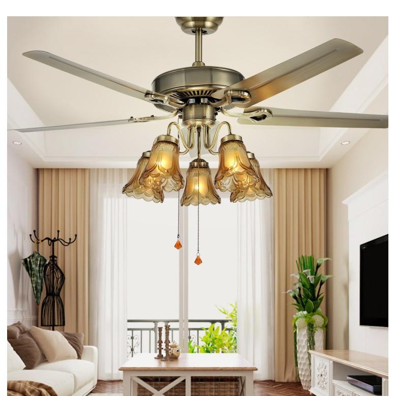 Đèn quạt UTIMA trang trí nội thất cổ điển - kèm bóng Led chuyên dụng