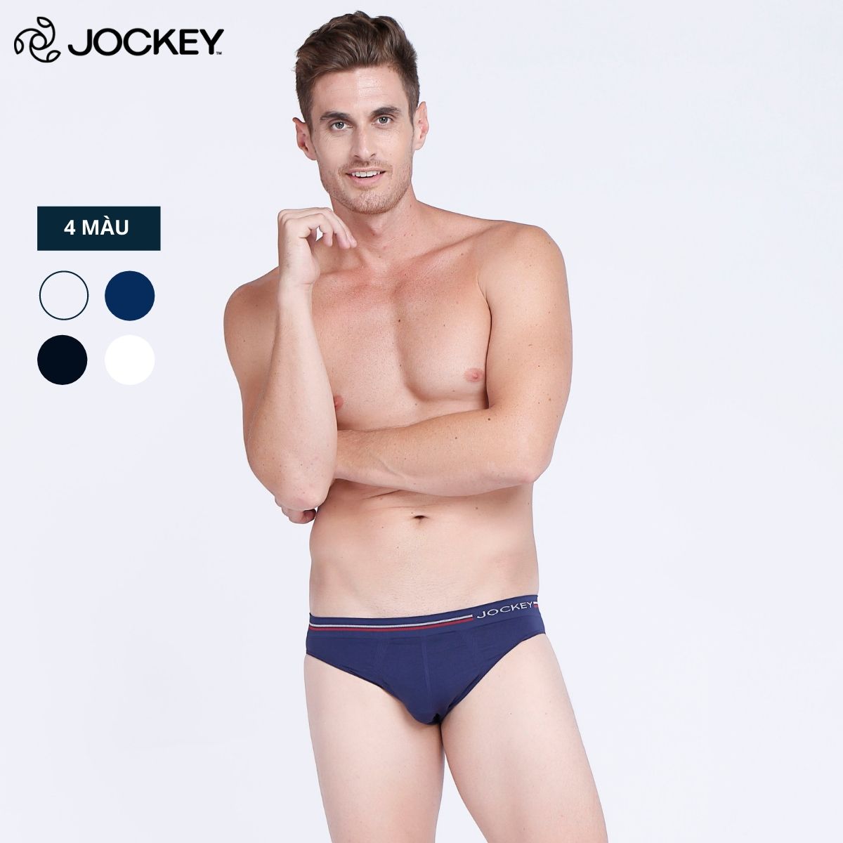 Quần Lót Nam Jockey Tam Giác Không Đường May Seam Free Kháng Khuẩn - 9133