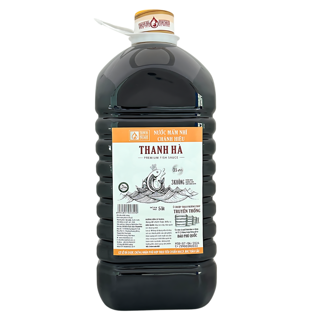 Nước mắm nhĩ chánh hiệu Phú Quốc Thanh Hà 35N-5 lít