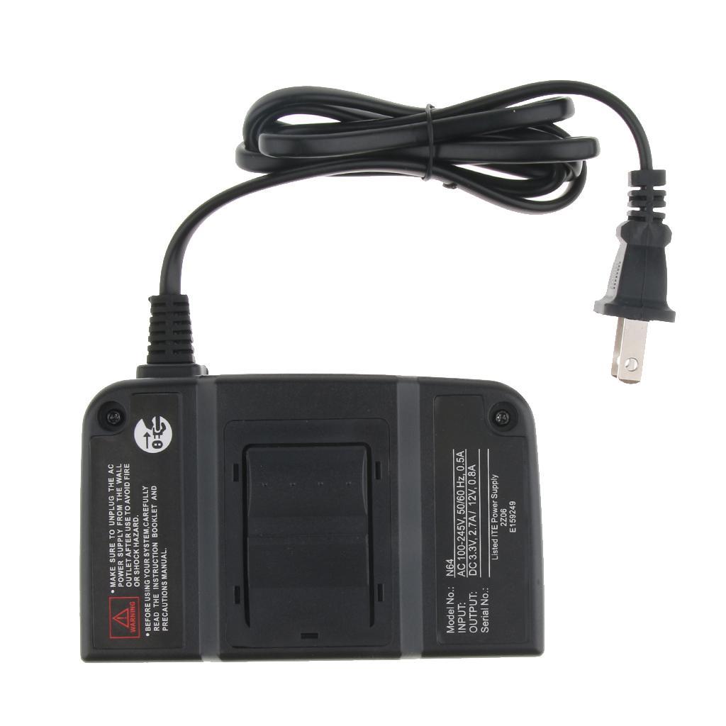 For Nintendo N64 AC Adapter Power Supply Unit Brick Replacement Part Black