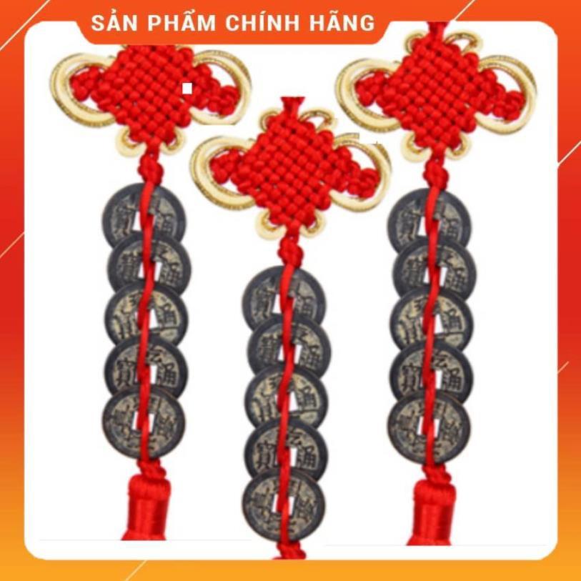 Bộ 2 xâu tiền cổ ngũ đế phong thủy cầu tài lộc t574i 206574-1