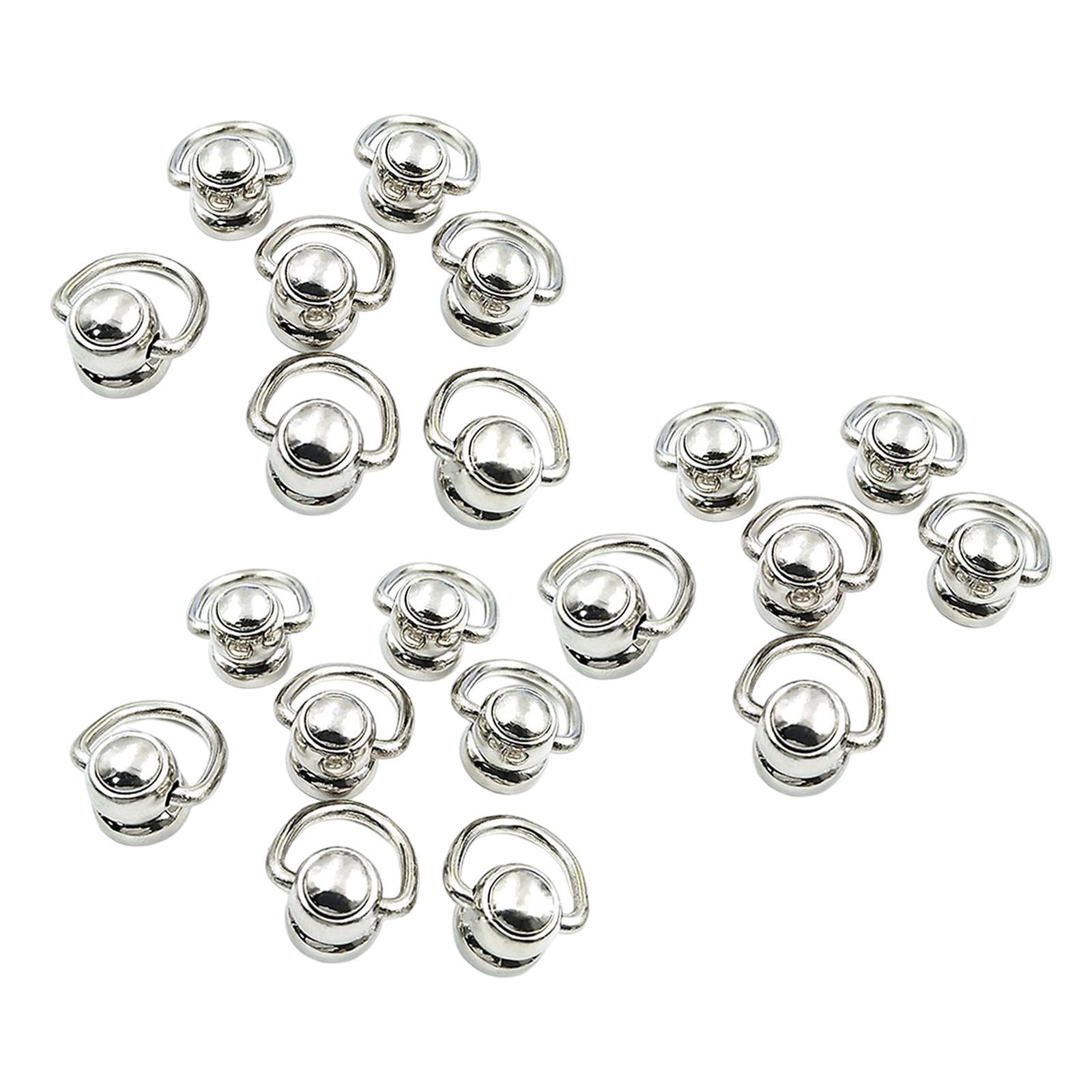 20x Alloy Bags Side Anchors Hardware Accessories Rotate Buckles for Purse Making