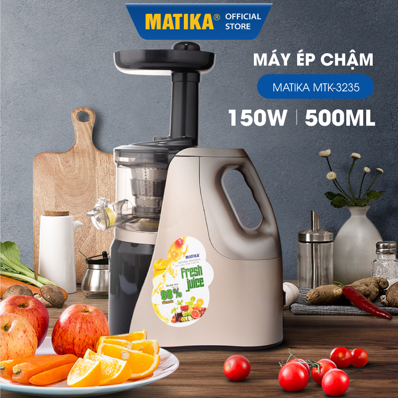 Máy Ép Chậm MATIKA 1L 150W MTK-3235, Hàng Chính Hãng