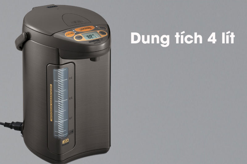 Bình thủy điện Zojirushi 670W CD-QAQ40-TA 4L, sản xuất tại Nhật, hàng chính hãng