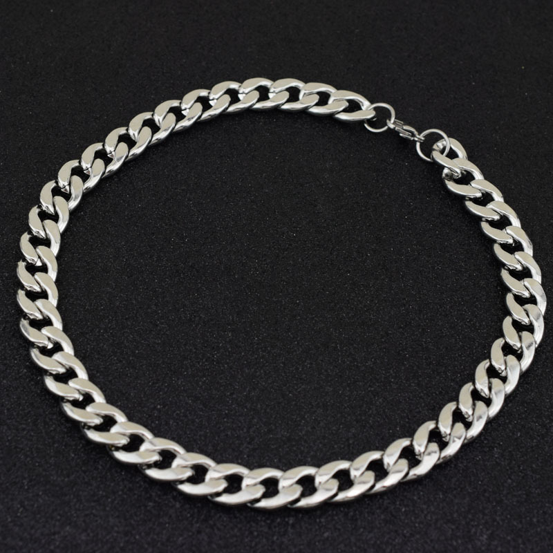 Vòng cổ dây chuyền bản to titan không rỉ