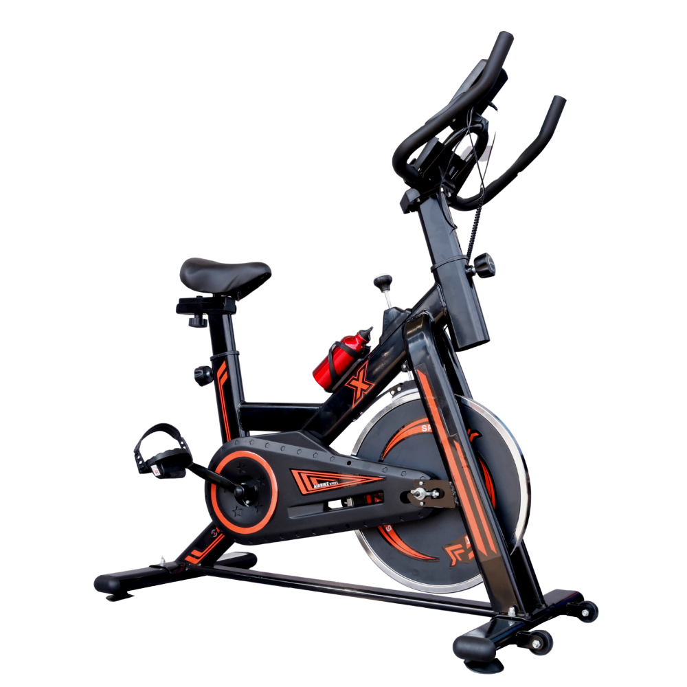 Xe Đạp Tập Thể Dục AriBike Sport. Mk 294- Mẫu mới có già để điện thoại - đồng hồ đo nhịp tim thời gian. tốc độ quãng đường tiêu hao calori