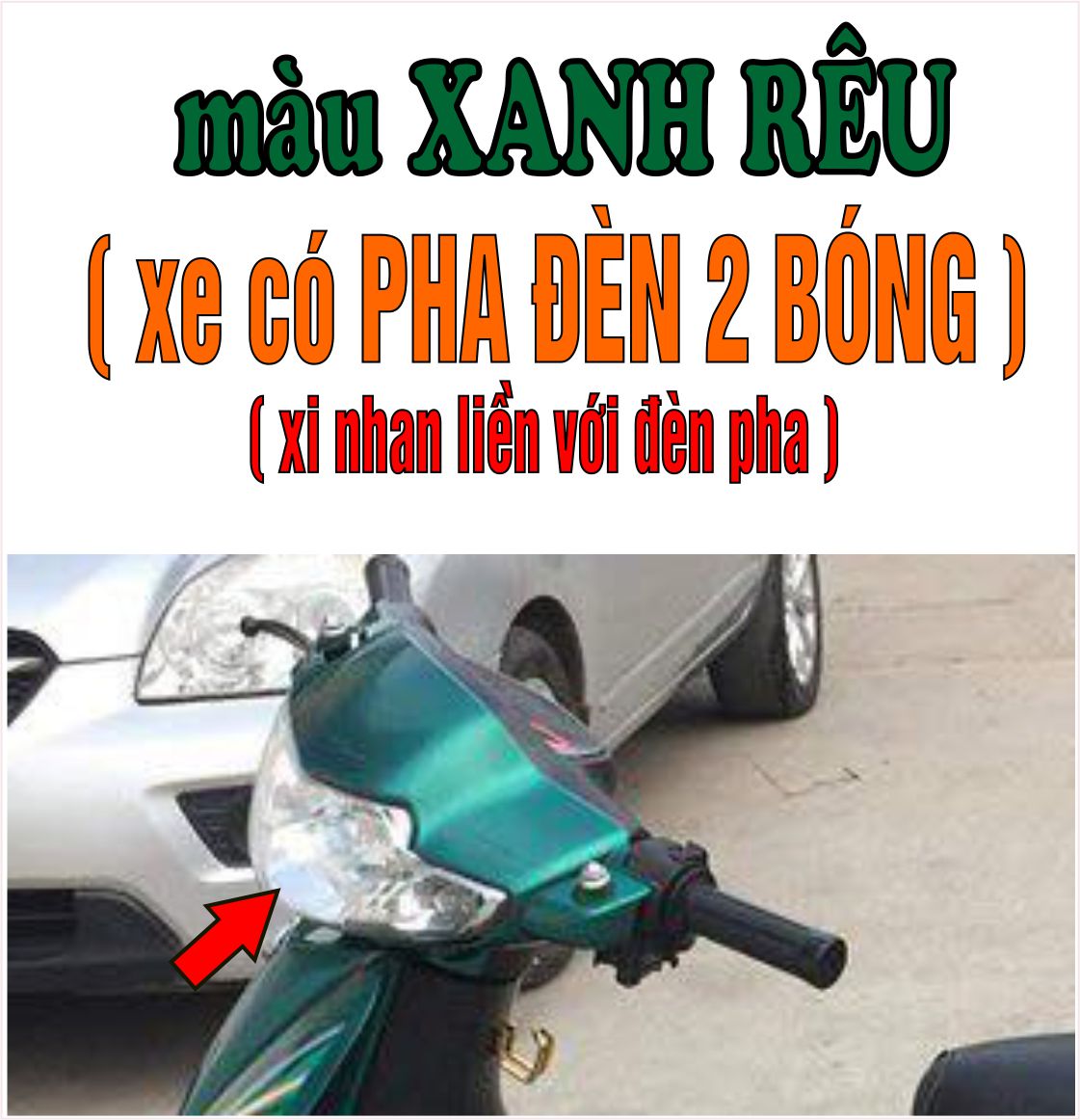 Bộ vỏ nhựa màu XANH RÊU cho xe Wave 110 - Wave  Thái  - Wave Zx đời 1997 đến  2006-TKB-660(8272)