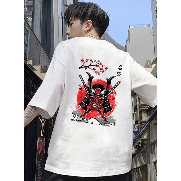 Áo thun unisex form rộng họa tiết SAMURAI cực ngầu