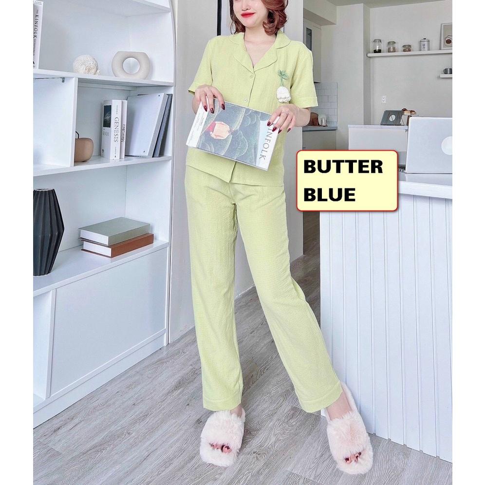 BỘ PYJMA VẢI XỐP NỮ.