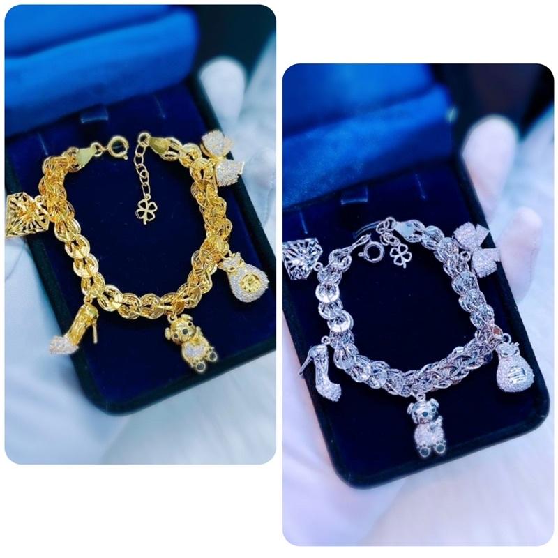 Lắc tay phụng lớn chạm đẹp 5 charm