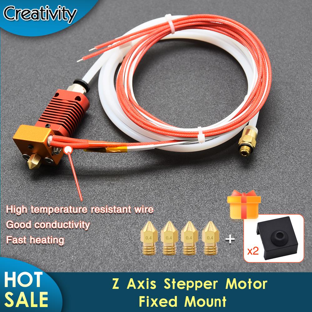 MK8 Máy Đùn Hotend Bộ J-Đầu Nóng Cấp Bộ Đầu Phun 0.4Mm 1.75Mm Cho Ender-3 Ender 5 Ender 3 V2 CR10/CR 10S/Pro 3D Máy In Phần