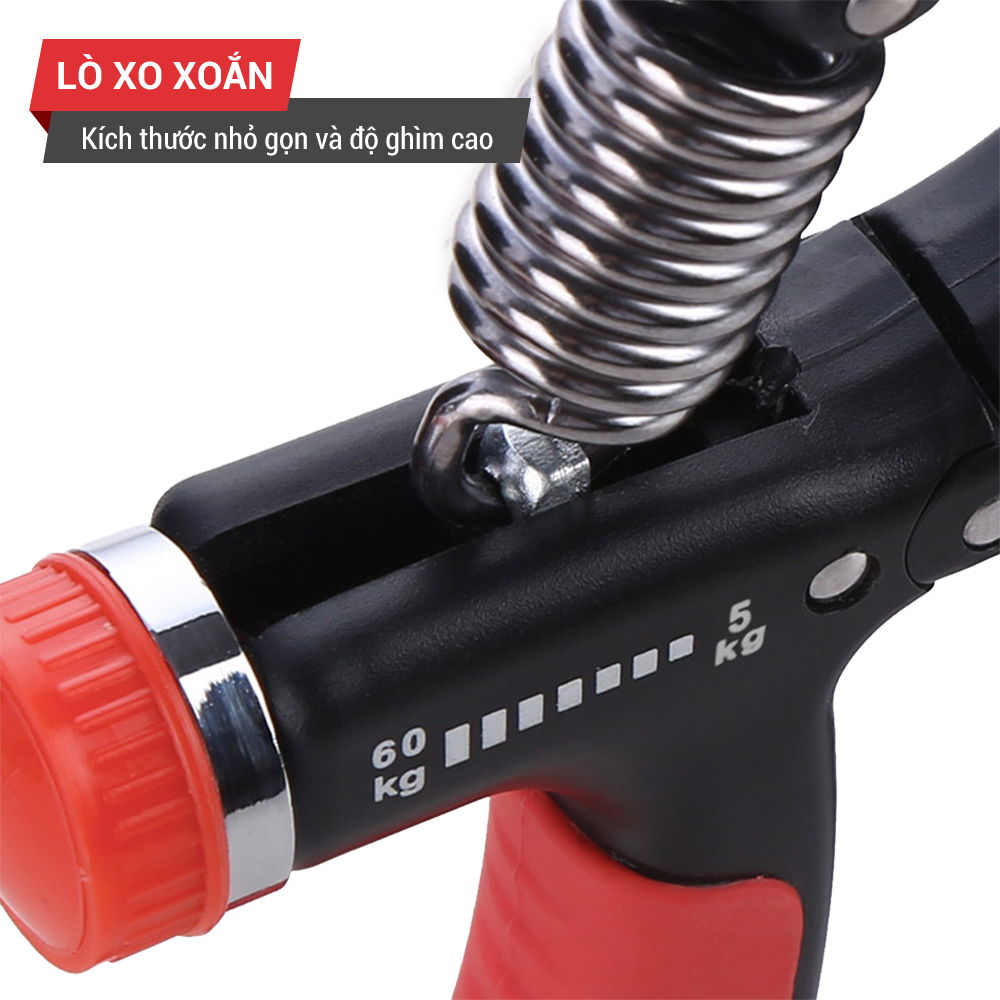 Kìm bóp tập cơ tay, kìm bóp tay GoodFit tùy chỉnh 5-60kg tập gym, tập lực tại nhà GF01E