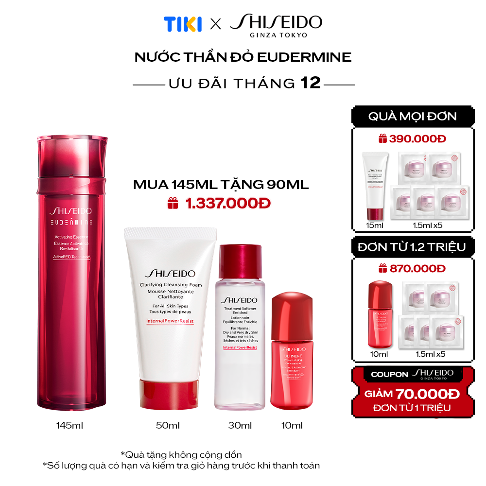 Nước thần đỏ Shiseido Eudermine Activating Essence 145ml