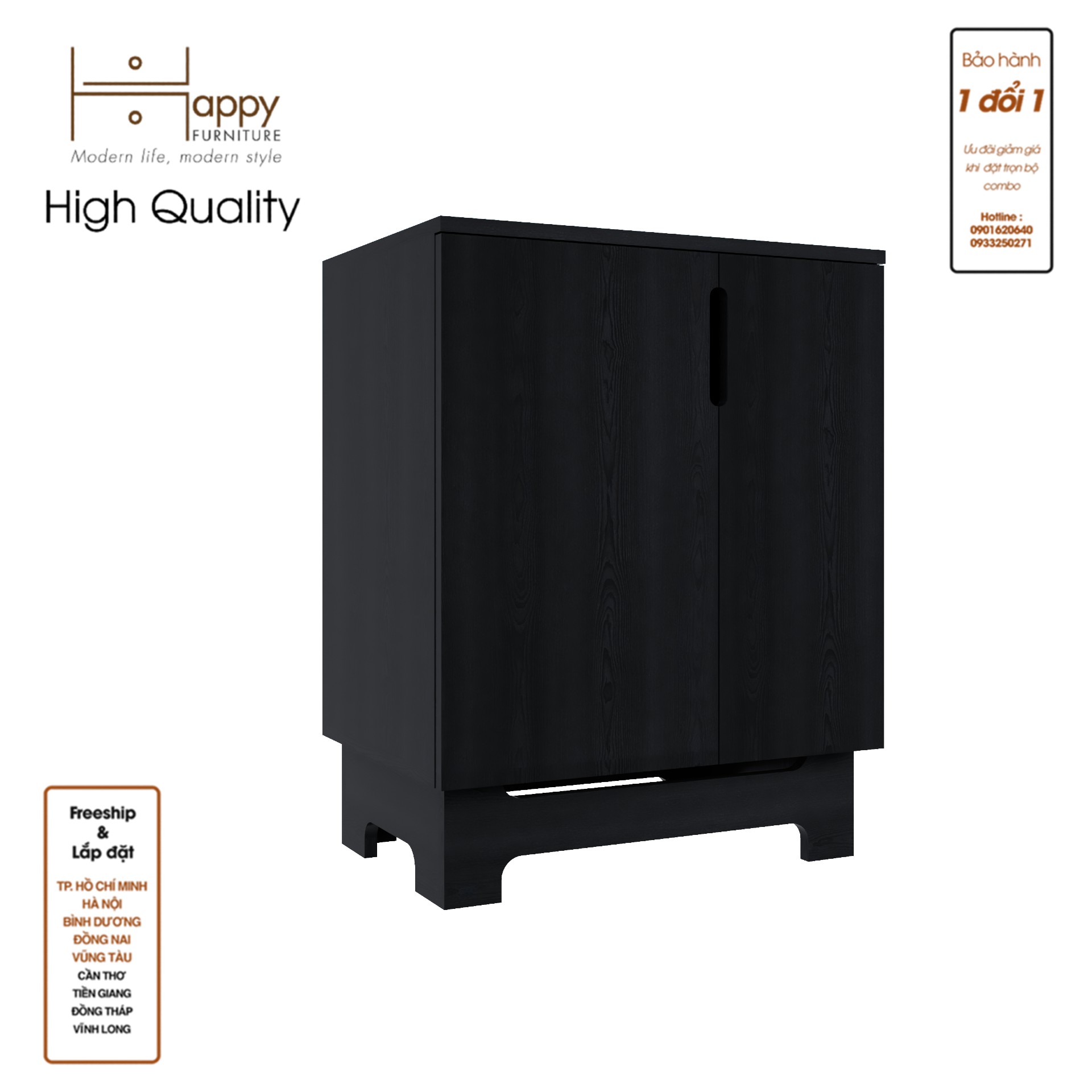 [Happy Home Furniture] MOLLY, Tủ lưu trữ 2 cánh mở , 60cm x 40cm x 76cm ( DxRxC), TCM_102