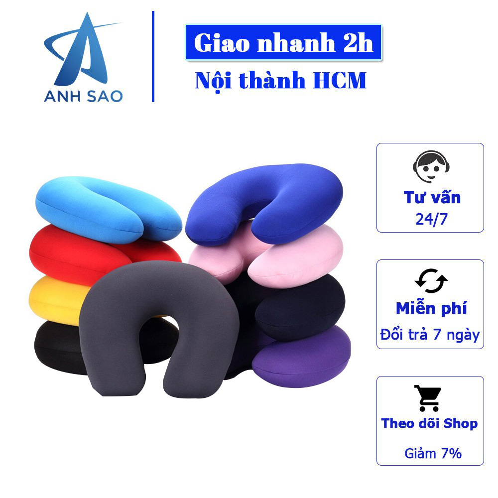 Gối kê cổ hình chữ U cho bé cao cấp A kích thước 33x30x6cm - giao mẫu ngẫu nhiên