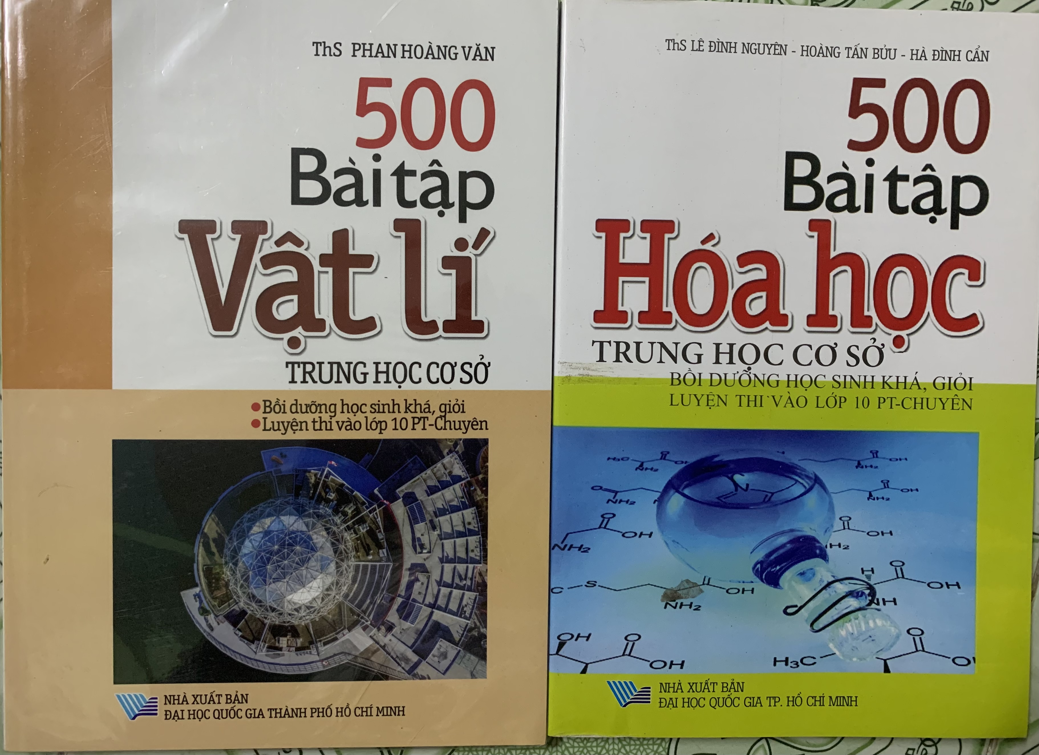 Combo (2 cuốn) 500 bài tập THCS vật lí và hoá học