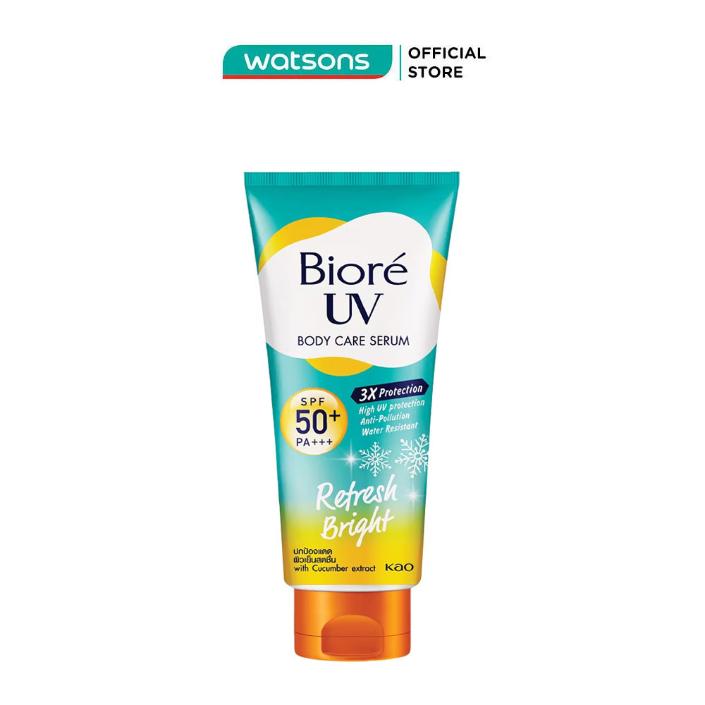 Serum Chống Nắng Dưỡng Thể Biore Kháng Bụi - Sáng Mịn Mát Lạnh Refresh Bright 150Ml