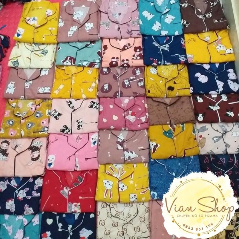Bộ đồ pijama Bộ Đồ Ngủ Mặc Nhà Kate Thái Cộc Đùi Hoạ Tiết Dễ Thương