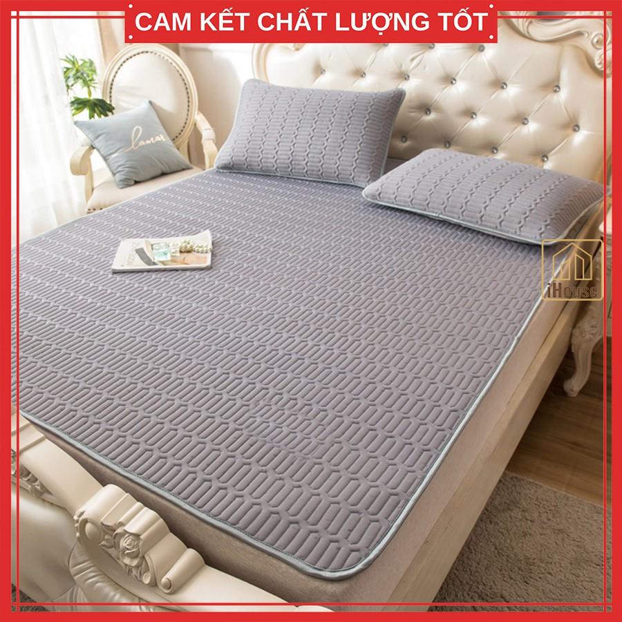 Chiếu điều hoà cao su non, Chiếu điều hoà Latex mát mẻ dễ chịu cho bé và gia đình 1m6 1m8 2m xanh đỏ