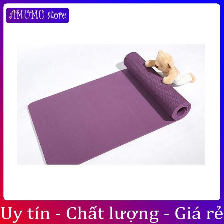 THẢM TẬP YOGA 1 LỚP 6MM HÀNG ĐẸP LOẠI 1 cao cấp