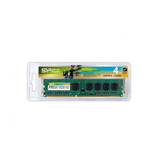 Bộ nhớ RAM PC Silicon Power DDR3 4GB/ 8GB 1600MHz (SP004GLLTU160N02/ SP008GLLTU160N02) Value - Hàng Chính Hãng