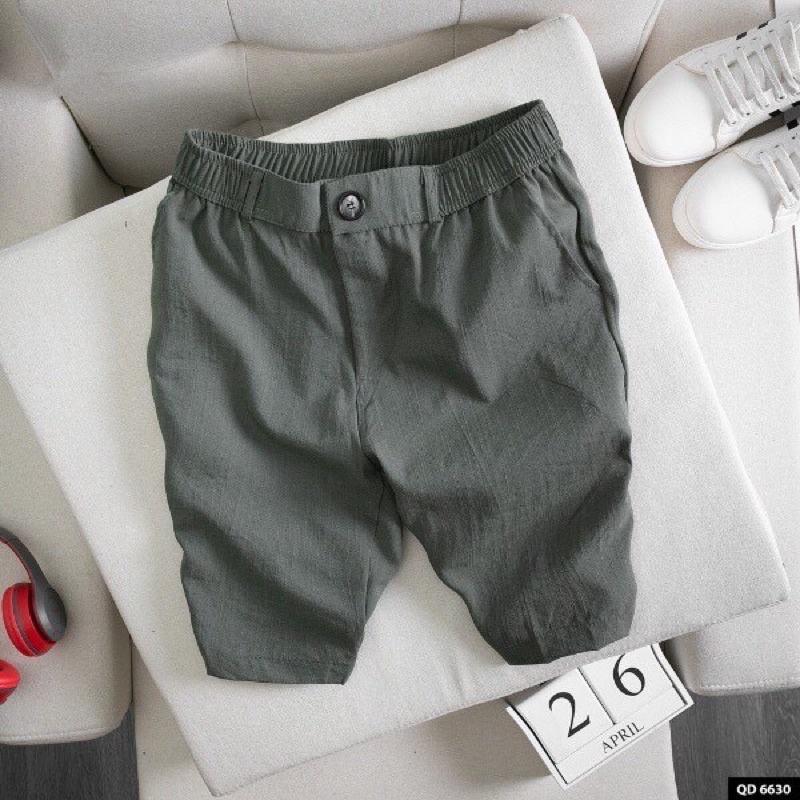 Quần Short KaKi Nam Cạp Chun LeNin Vải Giản Mền Mịn Cao Câp HT24