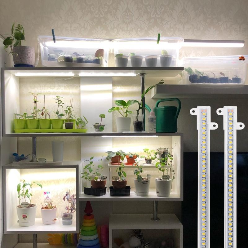 Phytolamp cho cây trồng Hẹn giờ 3200K Phát triển dải ánh sáng Đèn Phyto Thanh LED cho hoa trong nhà Cây con Bộ chuyển đổi điện Bộ dụng cụ thủy canh