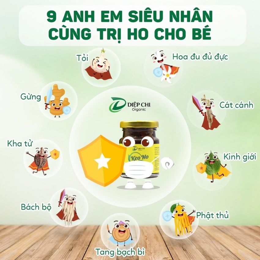 Keo Ho Diệp Chi Hỗ Trợ Điều Trị Ho, Bổ Phế, Giảm Tăng Tiết Đờm, Đau Rát Họng, Khản Tiếng Do Ho Kéo Dài, Dùng Được Cho Cả Gia Đình - Hũ 100g