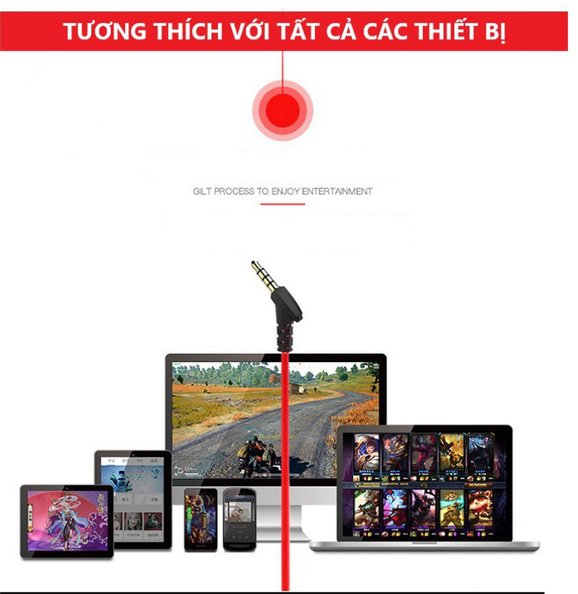 Tai Nghe Gaming Chống Ồn GM10 Cao Cấp Siêu Ngầu Dùng Cho Cả Máy Tính, Điện Thoại, Có Mic Rời - Hàng chính hãng