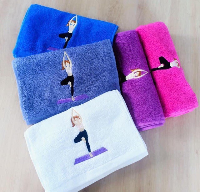 Khăn lau mồ hôi tập Yoga,Khăn cotton thể thao lau siêu  thấm mồ hôi (ảnh và video thực tế)