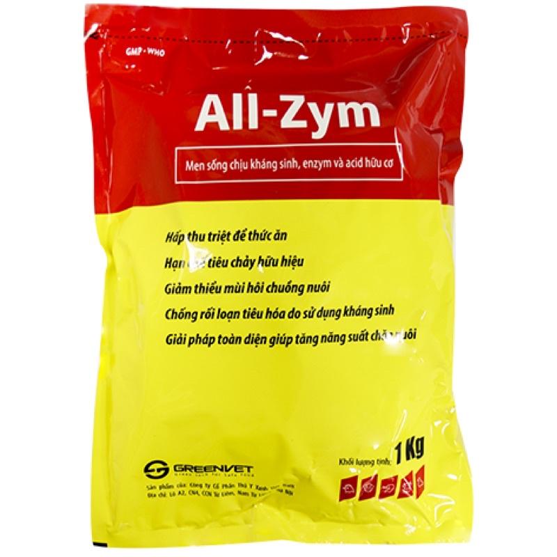 [ THÚ Y ] 1kg ALL - ZYM MEN SỐNG CHỊU KHÁNG SINH, EZYME VÀ ACID HỮU CƠ. CHỐNG RỐI LOẠN TIÊU HÓA, TĂNG HẤP THU THỨC ĂN, GIẢM MÙI HÔI dùng cho gà vịt ngan, trâu bò heo