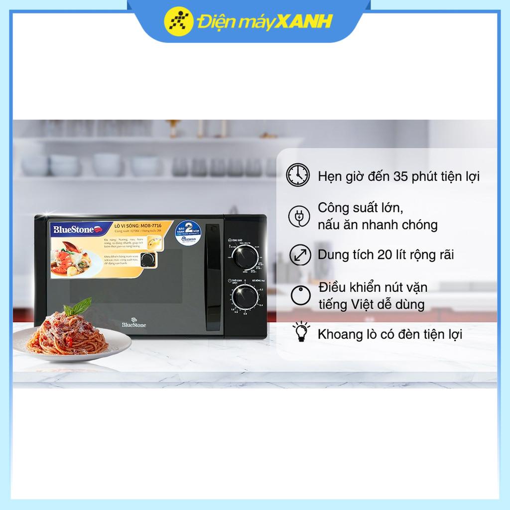 Lò vi sóng có nướng BlueStone MOB-7716 20 lít - Hàng Chính Hãng