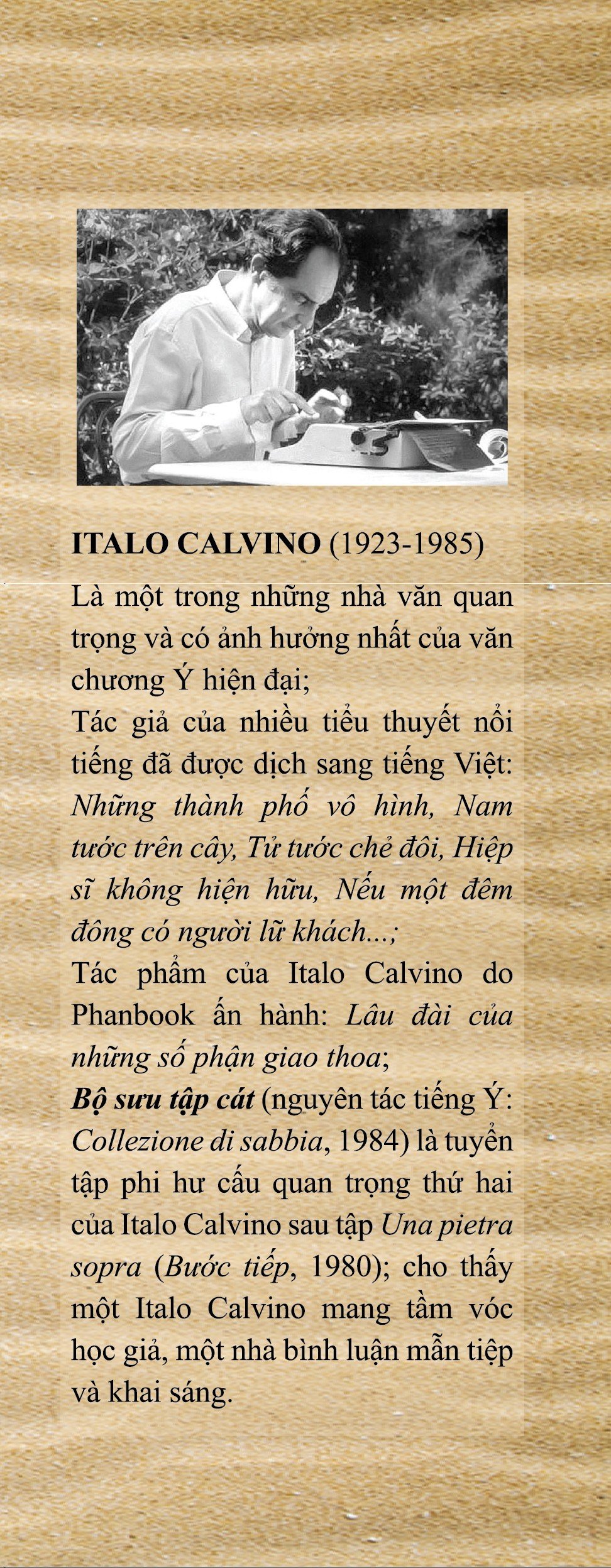 Bộ Sưu Tập Cát - Italo Calvino